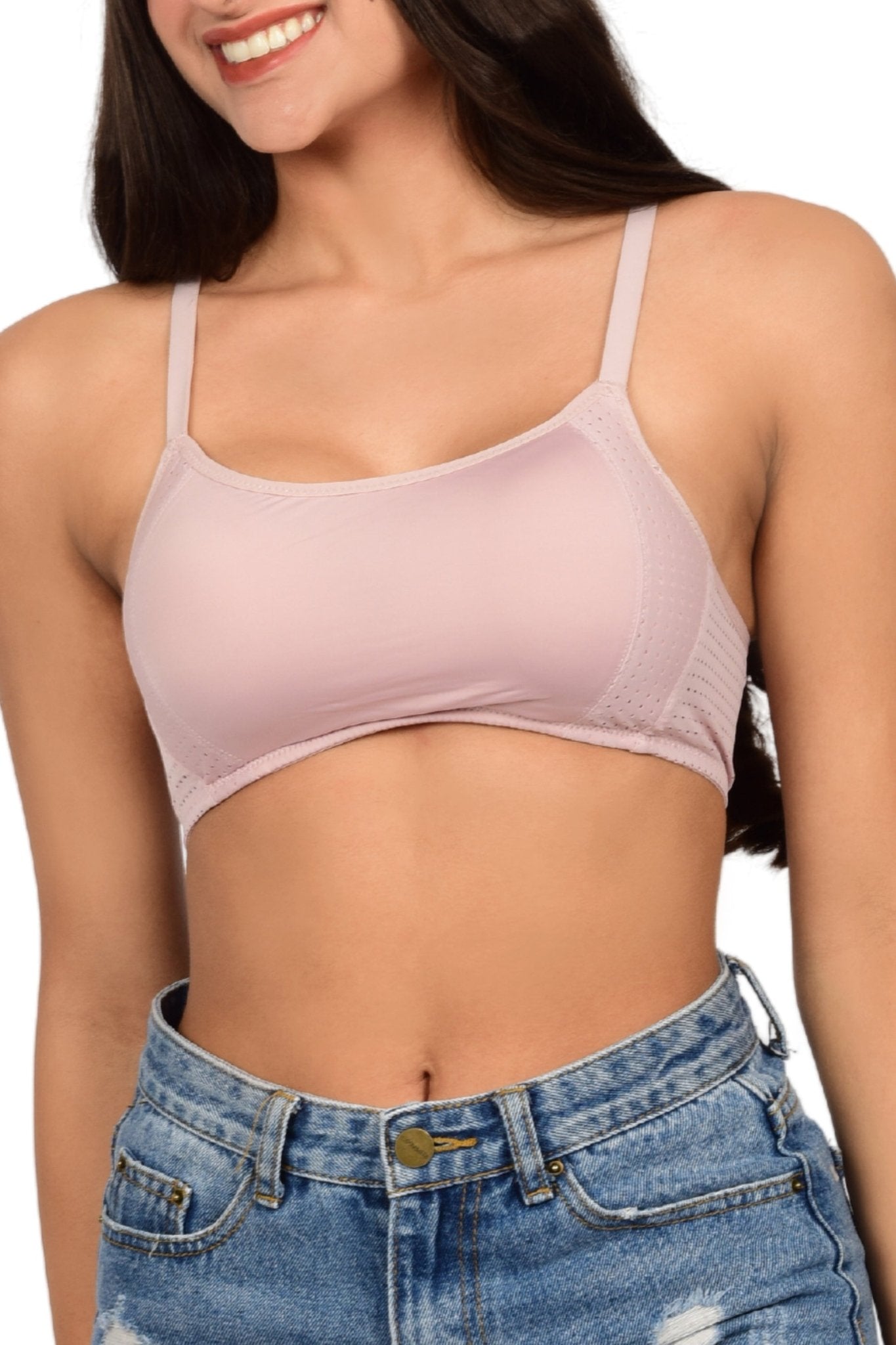 Bare Dezire Seamless Lightly Padded Sports bra for Women - Bare Dezire