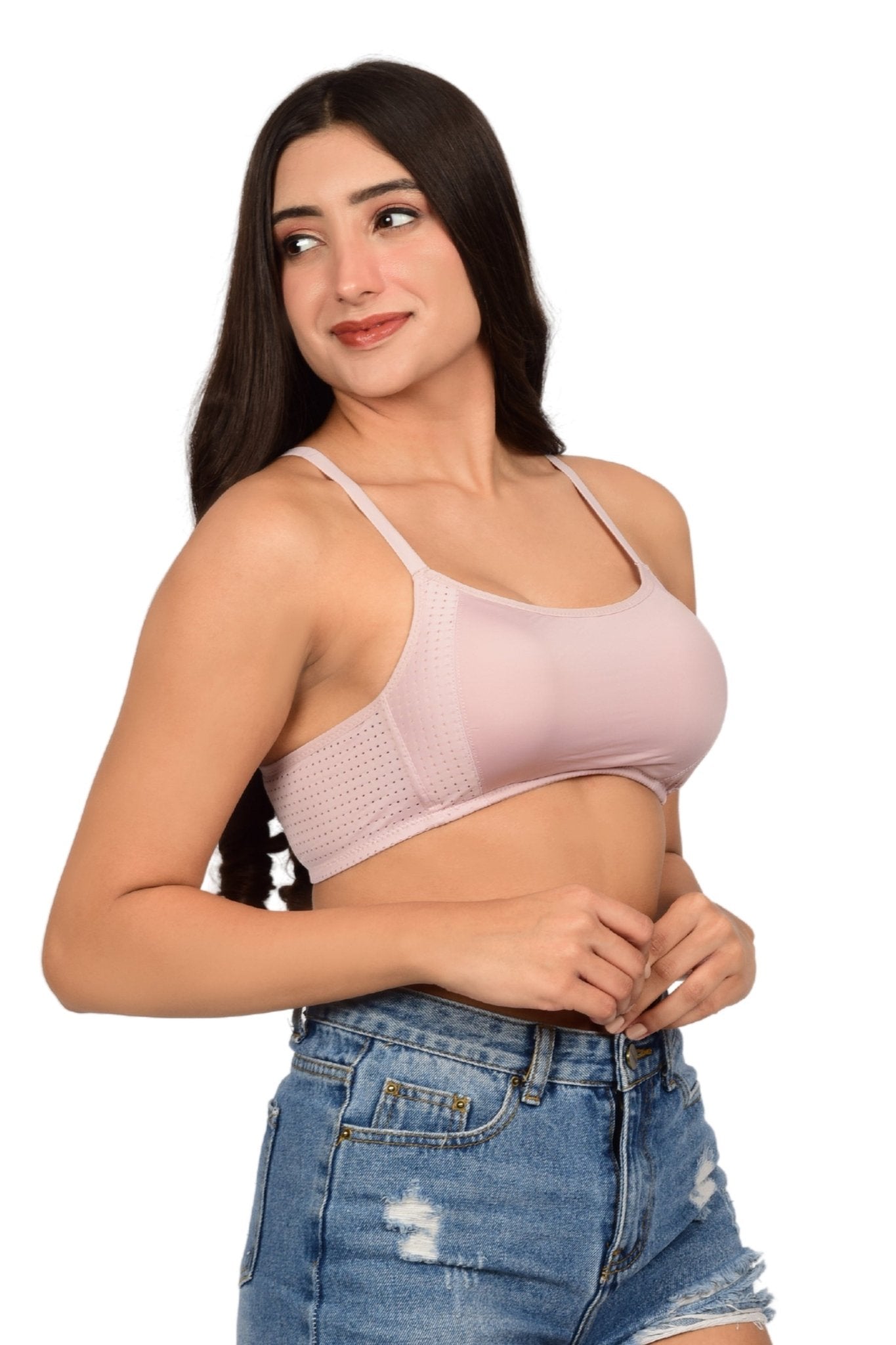 Bare Dezire Seamless Lightly Padded Sports bra for Women - Bare Dezire