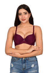 Bare Dezire Seamless Padded Underwired Push UP Bra for Women - Bare Dezire