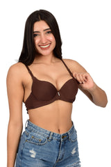 Bare Dezire Seamless Padded Underwired Push UP Bra for Women - Bare Dezire