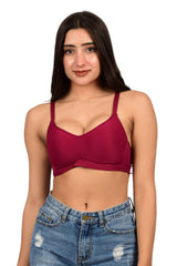 Bare Dezire Seamless Padded Wirefree T Shirt Bra for Women - Bare Dezire