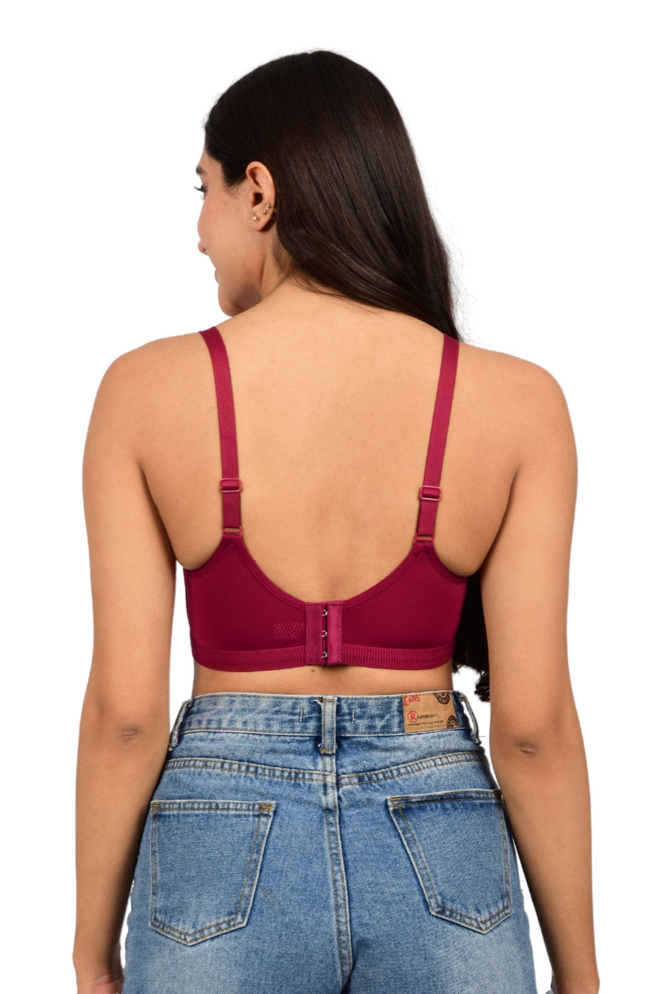 Bare Dezire Seamless Padded Wirefree T Shirt Bra for Women - Bare Dezire