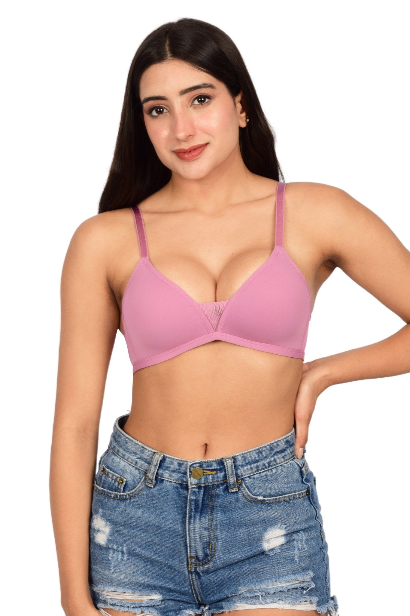 Bare Dezire Seamless Padded Wirefree T-Shirt Bra for Women - Bare Dezire