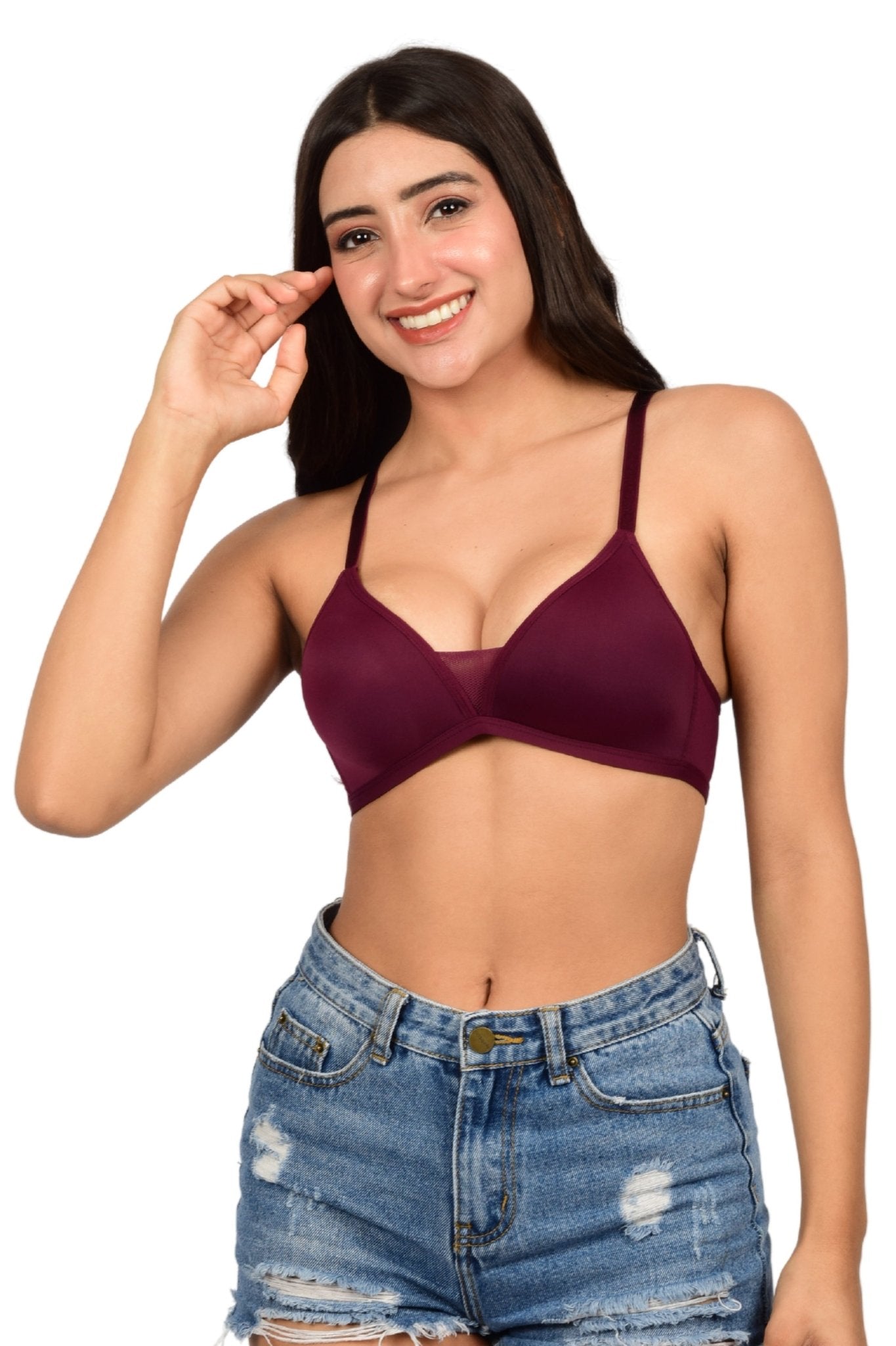 Bare Dezire Seamless Padded Wirefree T-Shirt Bra for Women - Bare Dezire