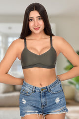 Bare Dezire Seamless Padded Wirefree T Shirt Bra for Women - Bare Dezire