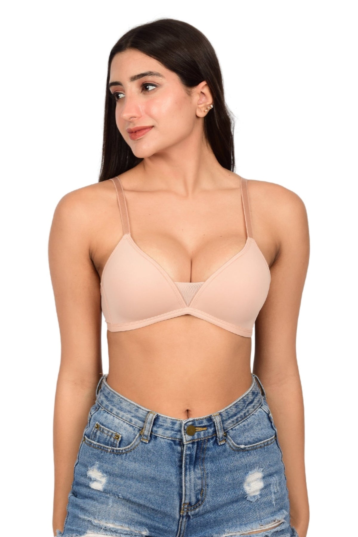 Bare Dezire Seamless Padded Wirefree T-Shirt Bra for Women - Bare Dezire