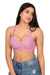 Bare Dezire Seamless Padded Wirefree T Shirt Bra for Women - Bare Dezire