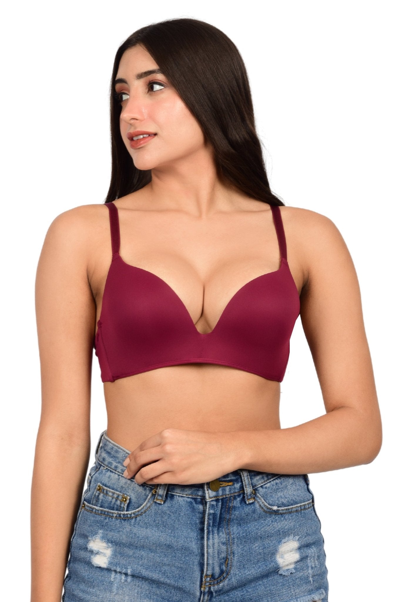 Bare Dezire Seamless Plunge Bra for Women - Bare Dezire