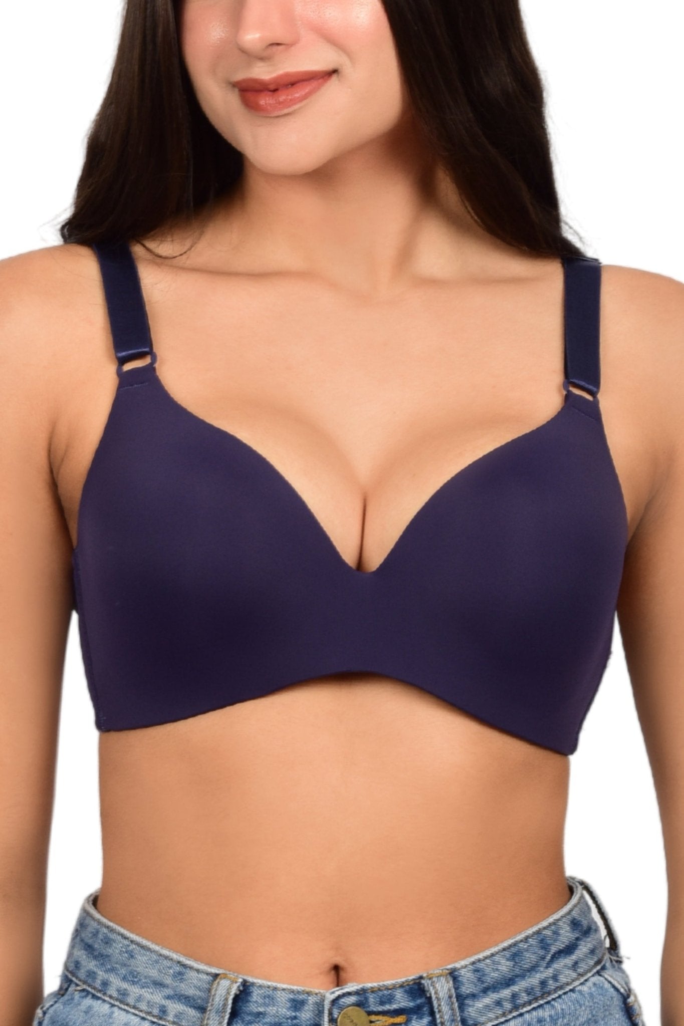 Bare Dezire Seamless Polyamide Plunge Bra for Women - Bare Dezire