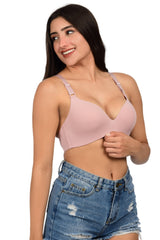 Bare Dezire Seamless Polyamide Plunge Bra for Women - Bare Dezire