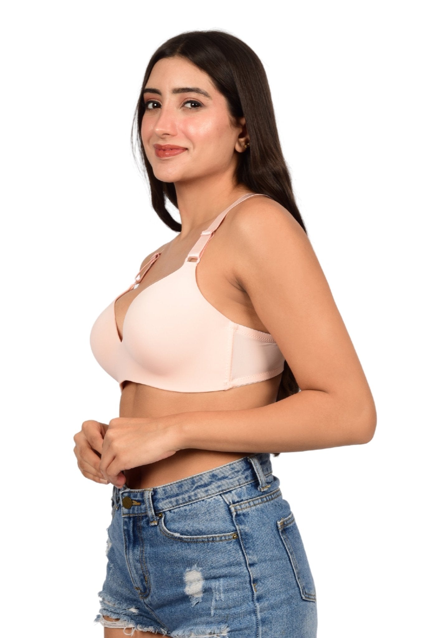 Bare Dezire Seamless Polyamide Plunge Bra for Women - Bare Dezire