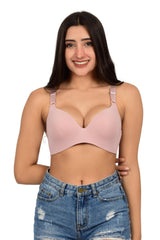 Bare Dezire Seamless Polyamide Plunge Bra for Women - Bare Dezire