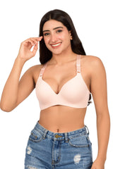 Bare Dezire Seamless Polyamide Plunge Bra for Women - Bare Dezire