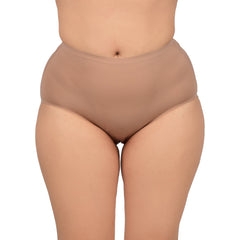 Bare Dezire Seamless Solid Ice Silk High Waist Panty For Women Beige - Bare Dezire