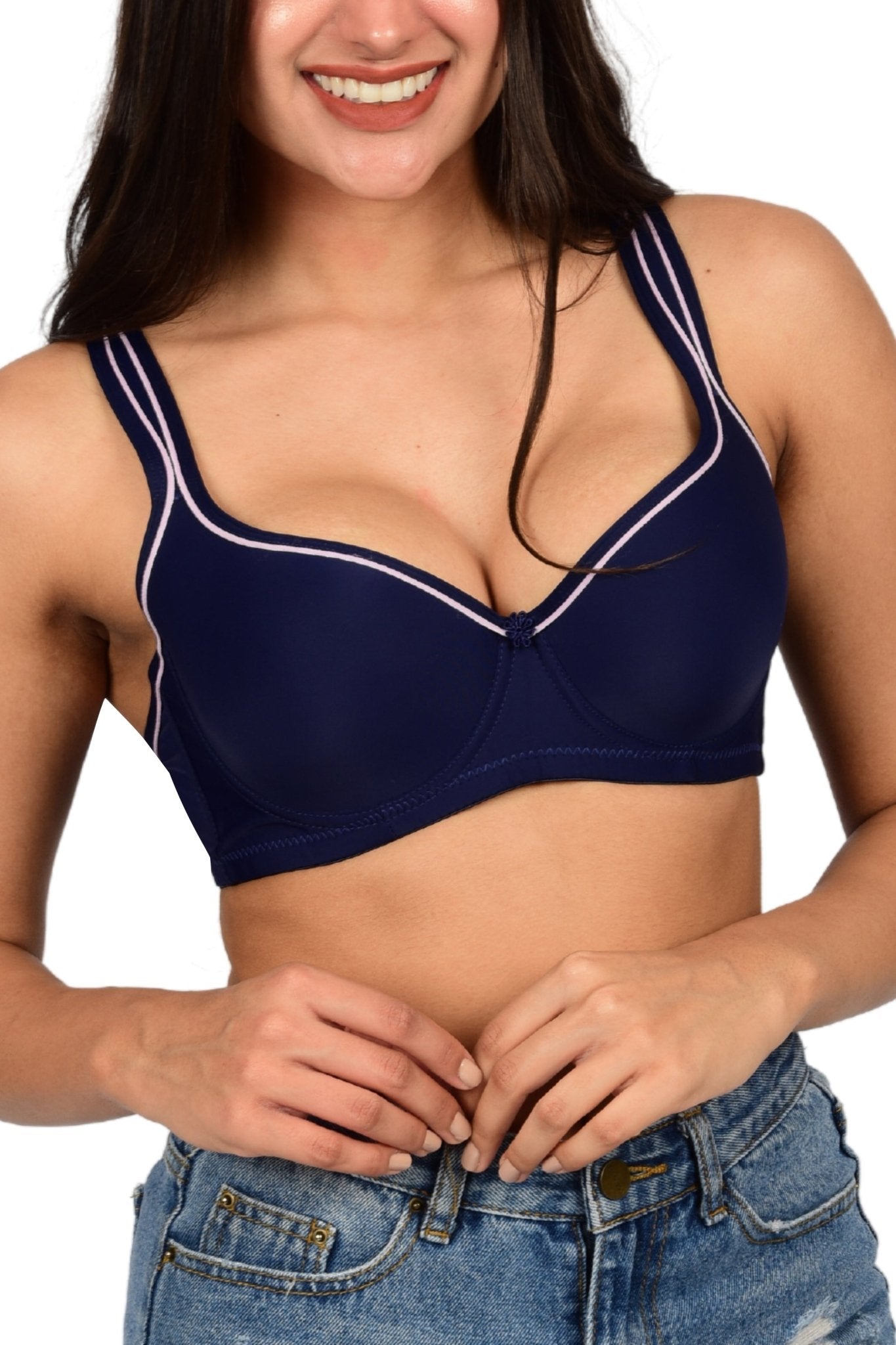 Bare Dezire Seamless wired Pushup Bra With Adjustable Strap for Women - Bare Dezire