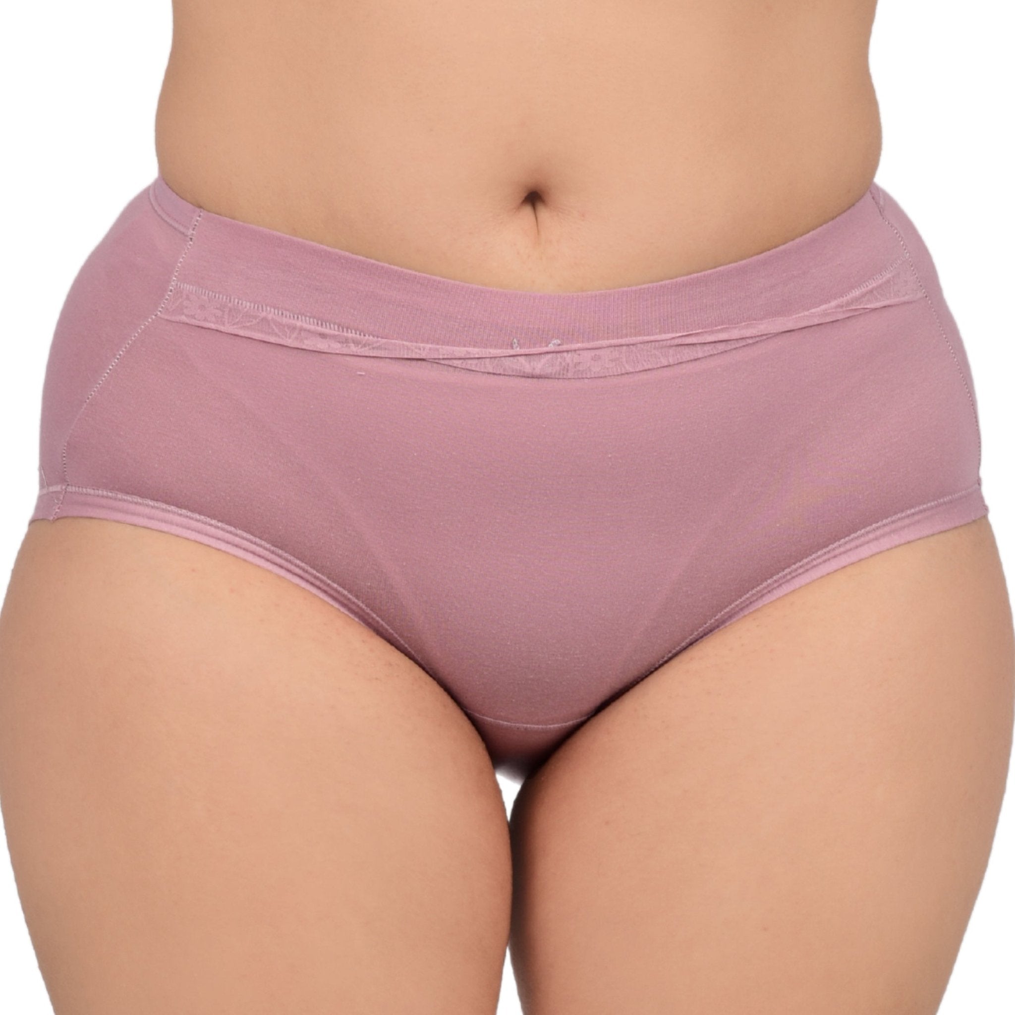 Bare Dezire Solid High Waist Panty For Women Purple - Bare Dezire