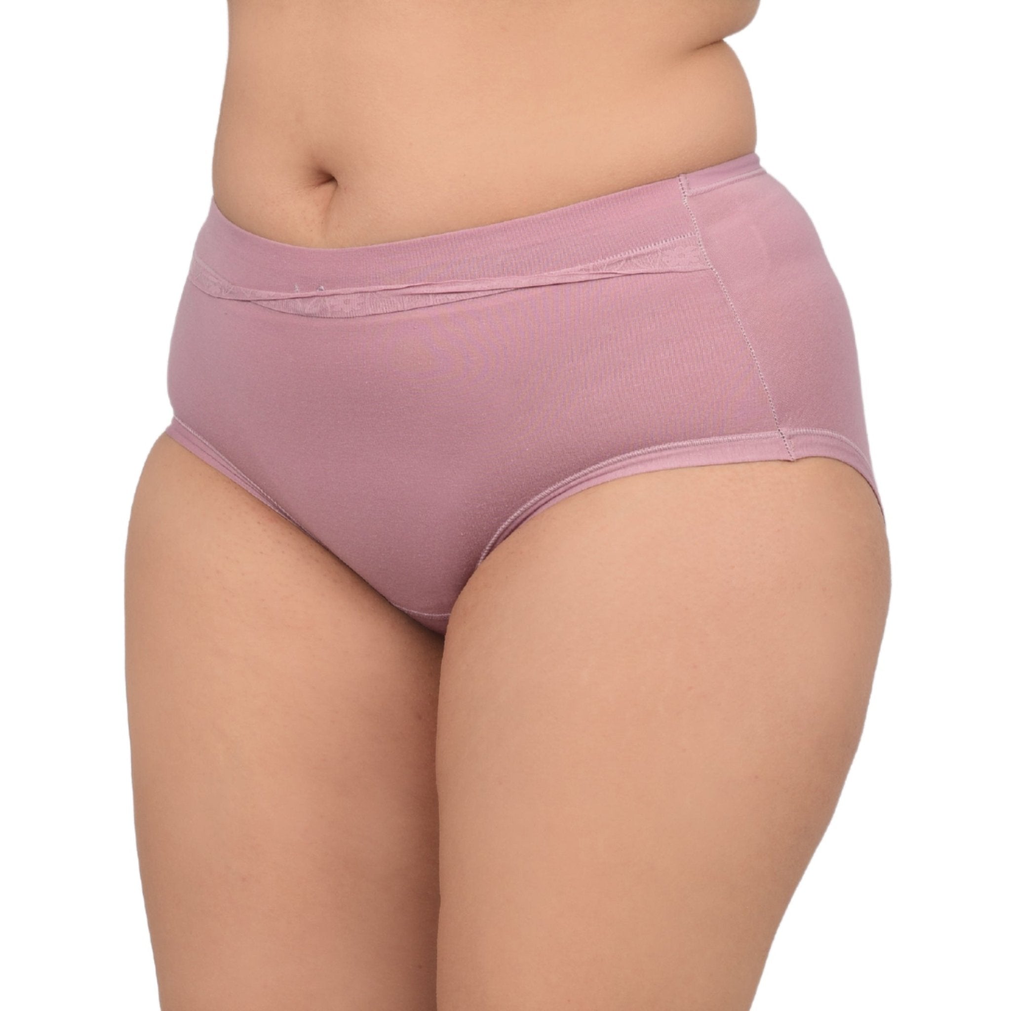 Bare Dezire Solid High Waist Panty For Women Purple - Bare Dezire