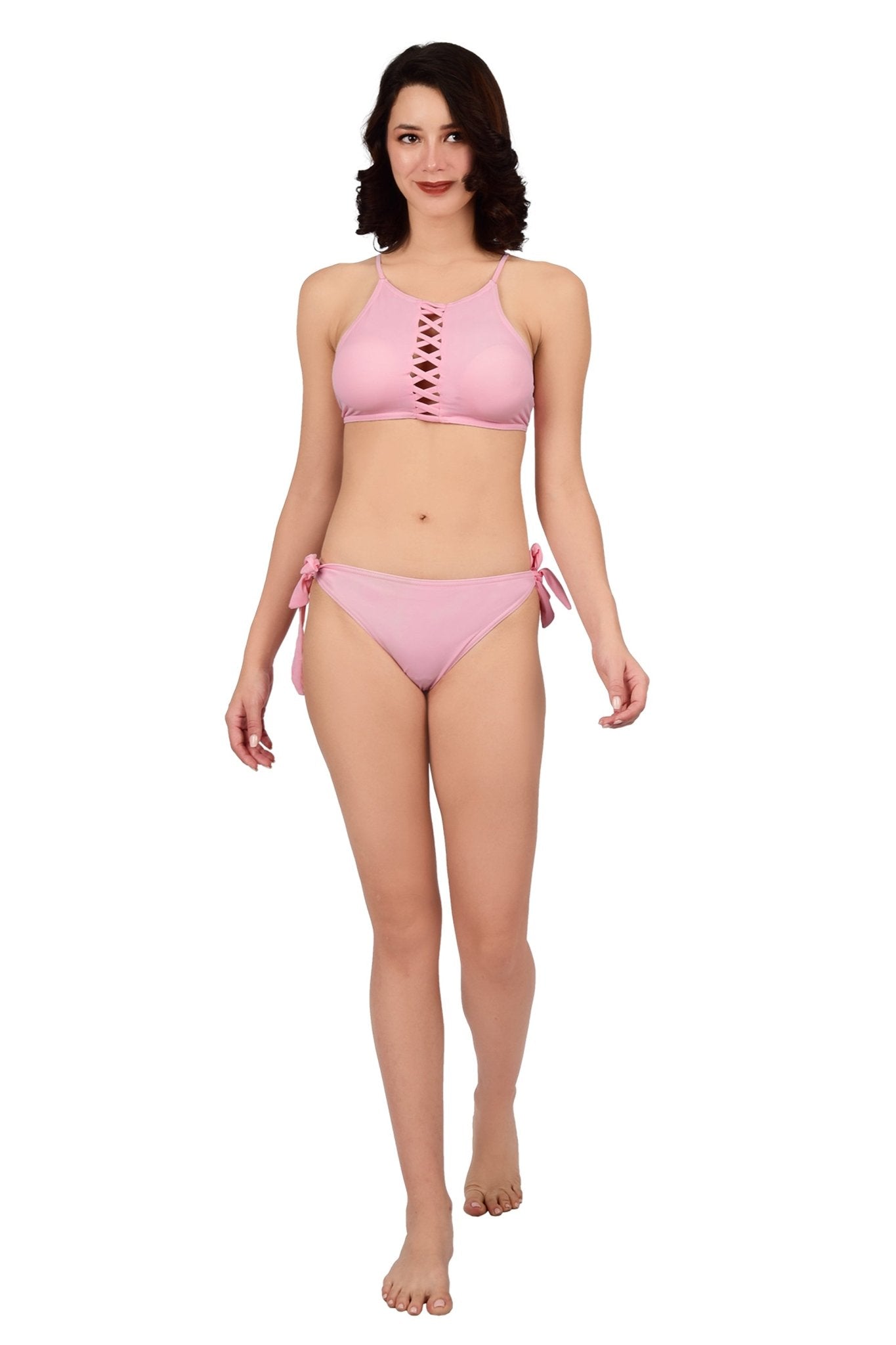 Bare Dezire Strap Neck Polyamide Swim Bikini Set for Women - Bare Dezire