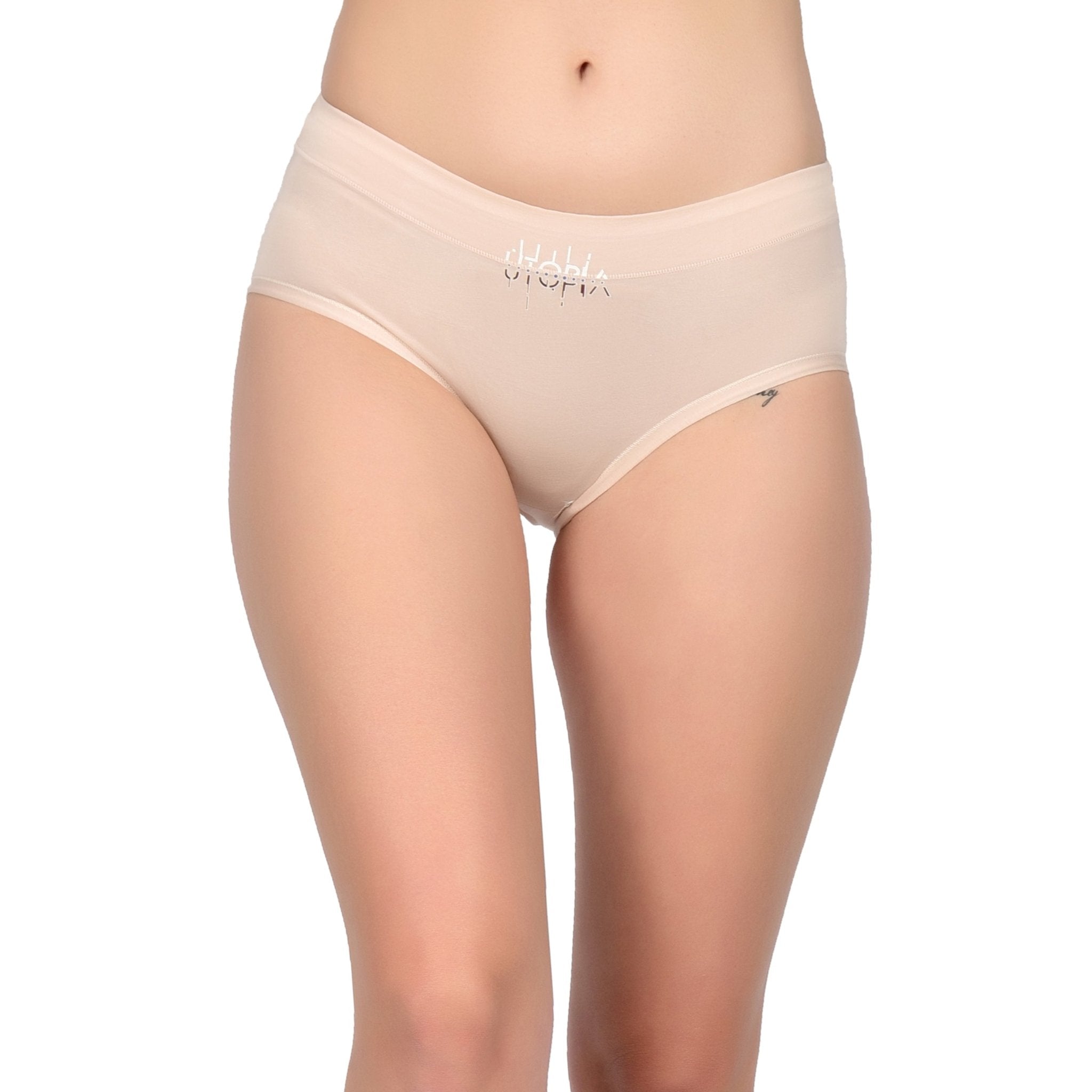 Bare Dezire Stretchable and Comfortable Full Coverage Hipster Panty for Women - Bare Dezire