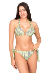 Bare Dezire Two - Piece Chevron Pattern Two Piece Bikini Swimsuit For Women - Bare Dezire