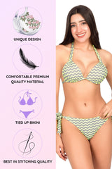 Bare Dezire Two - Piece Chevron Pattern Two Piece Bikini Swimsuit For Women - Bare Dezire