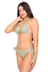 Bare Dezire Two - Piece Chevron Pattern Two Piece Bikini Swimsuit For Women - Bare Dezire