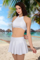 Bare Dezire Two Piece Lightly Padded Skirtini Swimwear for Women - Bare Dezire