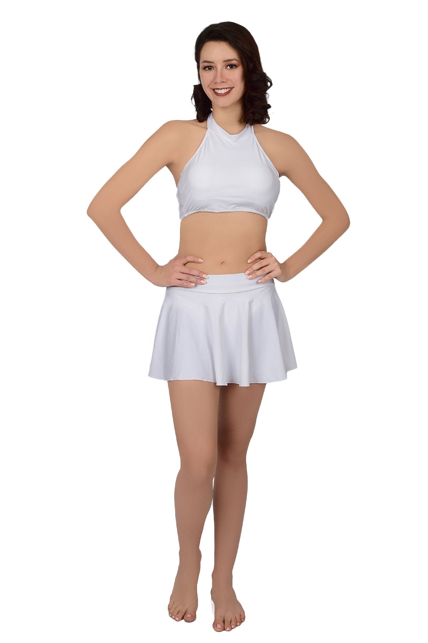 Bare Dezire Two Piece Lightly Padded Skirtini Swimwear for Women - Bare Dezire