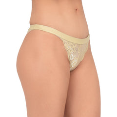 Bare Dezire Women's Bikini Stile Lace Fabric Panties for your Sexy night, Red. - Bare Dezire