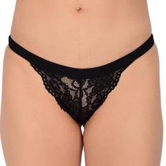 Bare Dezire Women's Bikini Stile Lace Fabric Panties for your Sexy night, Red. - Bare Dezire